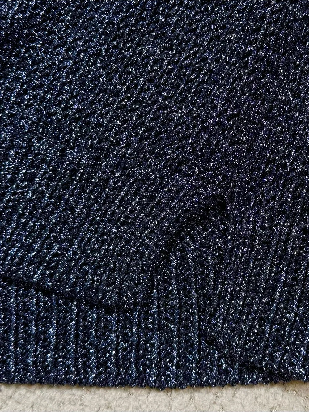 J. Crew Metallic Knit Crewneck Sweater Petite PL